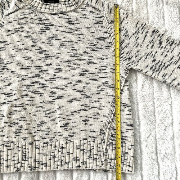 J. Crew Speckled Cotton Sweater (Ivory) M - Picture 10 of 11